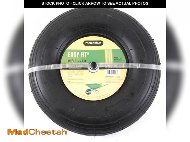 Lot 74-12032338 - Marathon 13 in. Pneumatic Universal Wheelbarrow Wheels - UNUSED