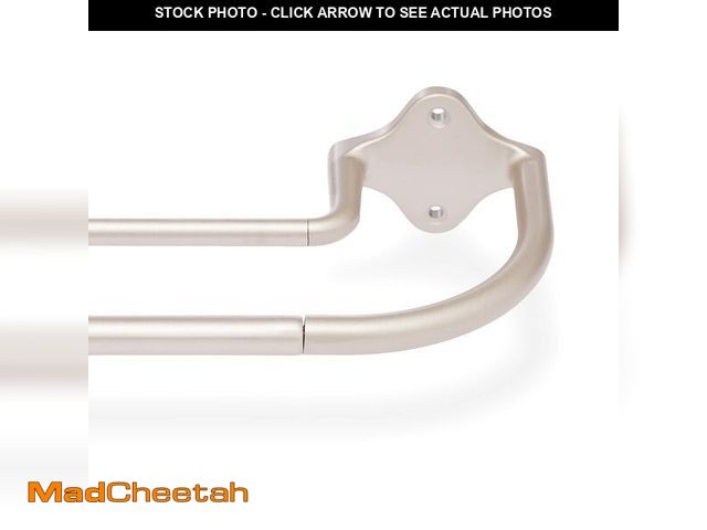 Lot 74-13790593 - Basics Room Darkening Double Curtain Rod, Adjustable Length 48" to 88", Rust Resistant, Easy Install...