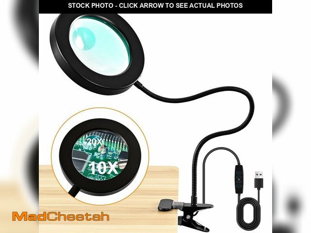 Lot 74-14055674 - 20X/10X Dual-Lens Magnifying Glass with Light and Timer, Combination Lens Magnifier with Light, 3 Co...