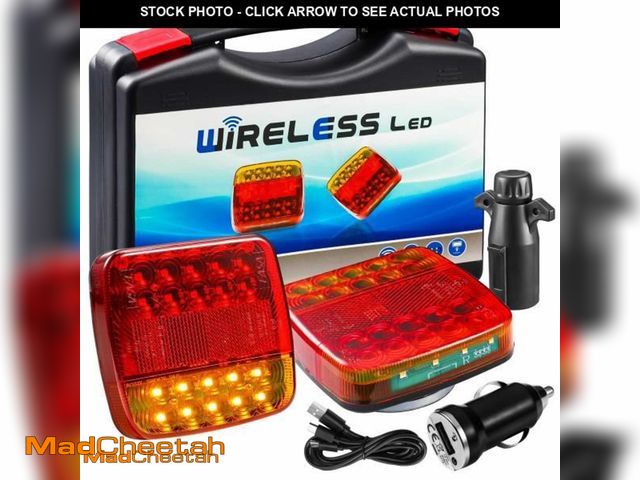 Lot 74-11980971 - manchoose 2-Pack Wireless Magnetic LED Trailer Light Set Ã¯Â¼ÅIp67 Waterproof Wireless Trailer Ligh...