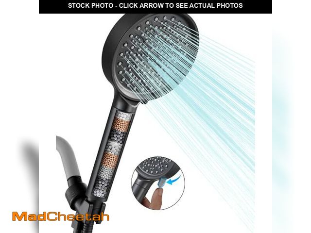 Lot 74-10949792 - Cobbe Filtered Shower Head with Handheld, High Pressure 6 Spray Mode Showerhead with Filters, Water ...