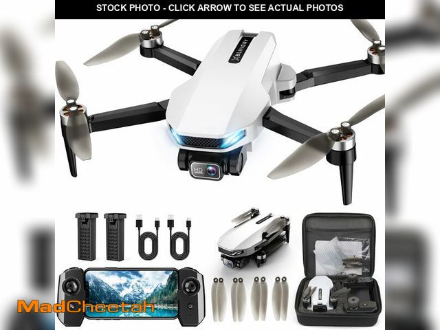 Lot 74-12875977 - Drone with Camera for Adults, 2K HD GPS Drones with Auto Return, Follow Me, Circle Fly, Waypoint Fly...
