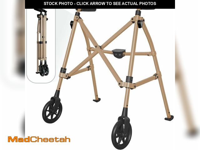 Lot 74-14349042 - Stander Space Saver Walker Short, Lightweight Folding Rolling Mobility Aid for Juniors &amp; Petite ...
