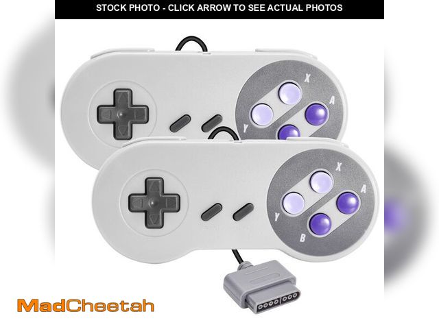 Lot 74-13620939 - 2 Pack Retro Wired Controller for SNES Original Console, kiwitatÃÂ¡ Remote Wired Gamepad Controller...