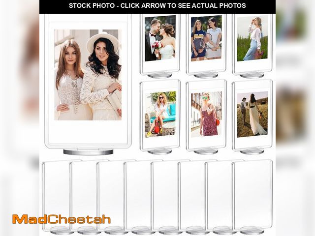 Lot 74-13993413 - Marspark 15 Pcs 2x3inch Acrylic Photo Frame with Base Acrylic Photo Display Mini Picture Frames Doub...
