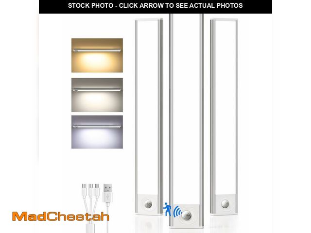 Lot 74-14273513 - Under Cabinet Lighting Wireless, Rechargeable Battery Motion Sensor Light Indoor, LED Closet Lights ...