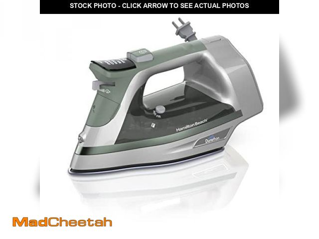 Lot 74-11906973 - Hamilton Beach Steam Iron &amp; Vertical Steamer for Clothes with Scratch-Resistant Durathon Solepla...