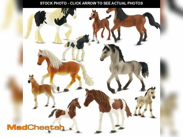 Lot 74-14387407 - Zippytots 10PCS Horse Figurine Set Realistic Horse Figure Toys for Toddlers Educational Gift for Kid...