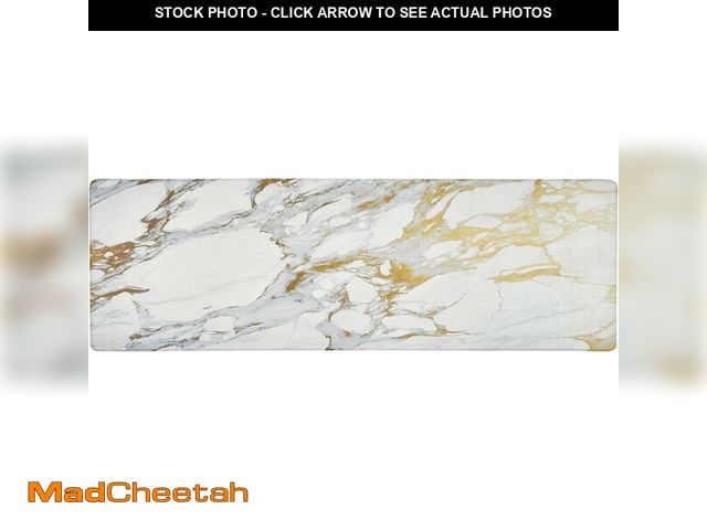 Lot 74-13041413 - Home Dynamix Cozy Living Modern Marble Runner Anti-Fatigue Kitchen Mat, Non-Slip Floor Mat, Padded S...
