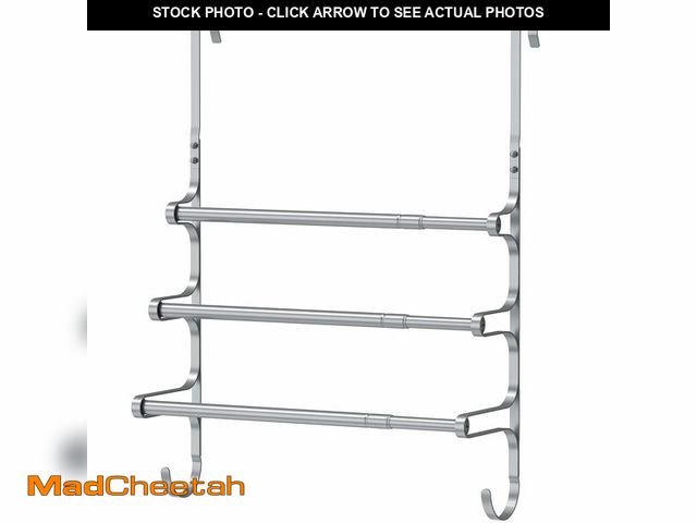 Lot 74-14265538 - CANYAVE Over The Door Towel Rack, Over Door Towel Rack for Bathroom Door, Triple Towel Storage Holde...