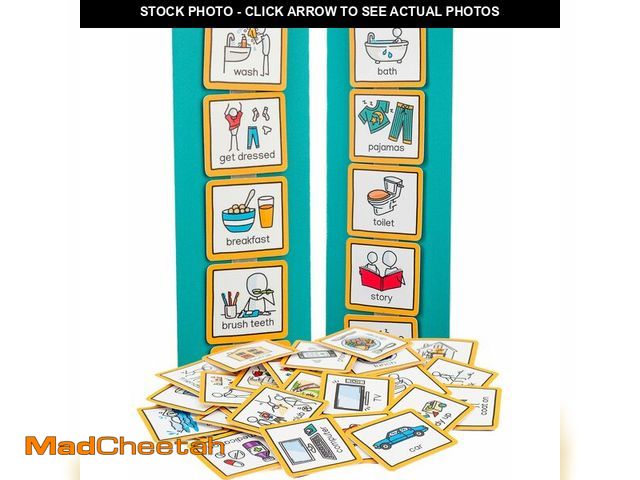 Lot 74-14066093 - Visual Schedule routine chart for children with pecs cards to support communiation for kids, toddler...