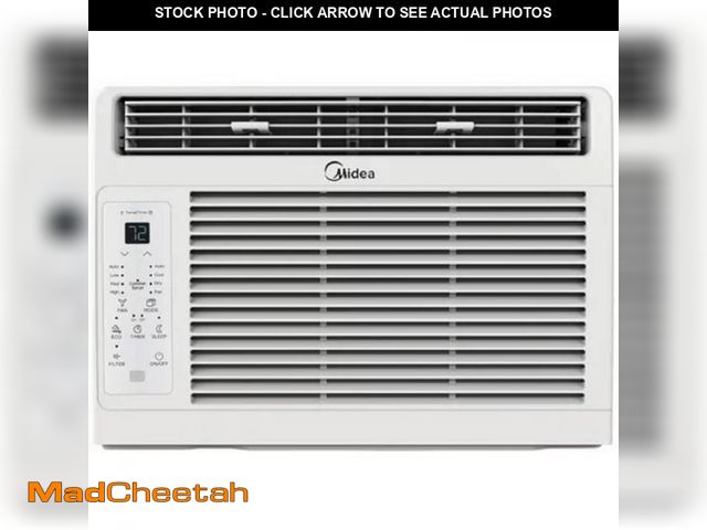 Lot 74-12471751 - Midea 6 000 BTU 115V Window Air Conditioner with Comfort Sense Remote  up to 250 Sq. Ft.  White  MAW...