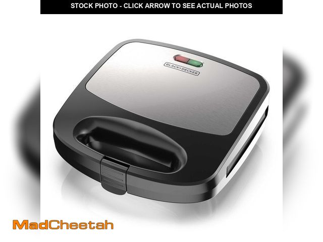 Lot 74-12659493 - BLACK+DECKER 3-in-1 Black Morning Meal Station Waffle Maker and Grill - UNUSED