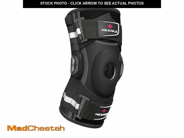 Lot 74-14211755 - NEENCA Professional Knee Brace for Knee Pain, Hinged Knee Support with Patented X-Strap Fixing Syste...