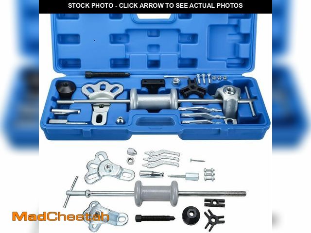 Lot 74-13213693 - 8MILELAKE 9 Way Slide Hammer Puller Axle Front Rear Wheel Bearing Dent Hub Gear Puller Remover Set -...