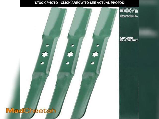 Lot 74-12398713 - (MISSING ONE BLADE) UDC Parts Mower Blades 6 Point Star for Cub Cadet Ultima ZT1 54 Inch 942-05056A ...