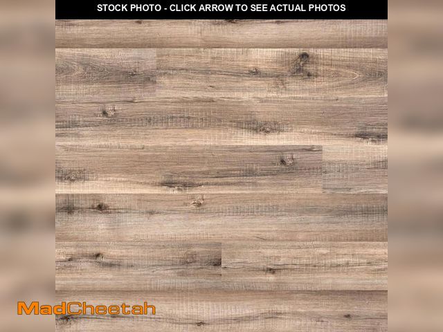Lot 74-12519621 - 45 CASES OF Antler Ridge 6 MIL x 6 in. x 36 in. Rustic Brown Waterproof Click Lock Luxury Vinyl Plan...