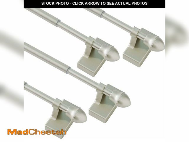 Lot 74-13539489 - 4 Pack Magnetic Curtain Rod for Metal Doors Windows,9 to 16 Inch,Multi-Use Adjustable Appliance for ...