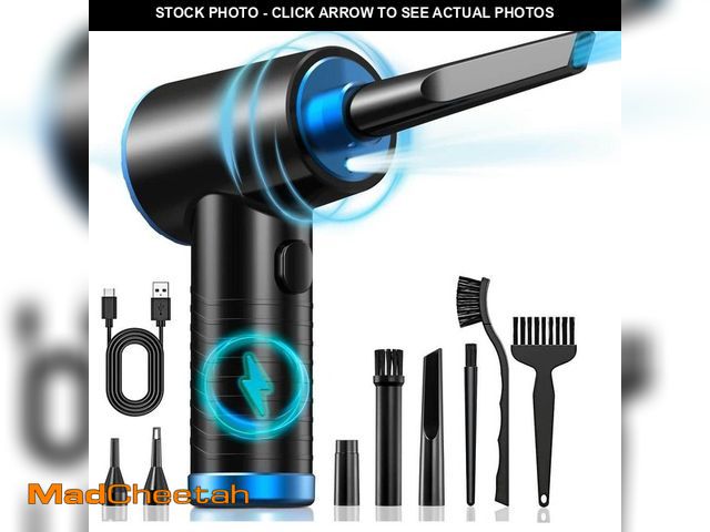 Lot 74-12746616 - keimi Cordless Compressed Air Duster - Rechargeable 7500mAh 91000RPM Compressed Air Blower for Keybo...