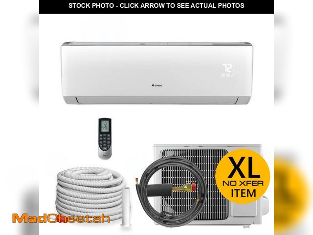 Lot 74-12992793 - GREE LIVO Smart Home R32 1-Zone 12,000 BTU 1-Ton 19 SEER2 Ductless Mini Split Heat Pump with 16 ft. ...