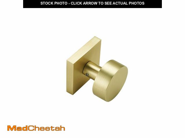 Lot 74-12442426 - SNBTLA Satin Brass Handles Dummy - 2 Pack Gold Door Knob for Closet and Cabinets Fits All Standard D...
