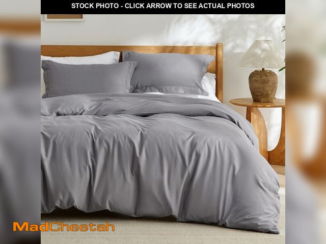 Lot 74-12709769 - Bedsure Duvet Cover King Size - Soft Double Brushed Bedding Set for Kids &amp; Adults, Zipper Closur...