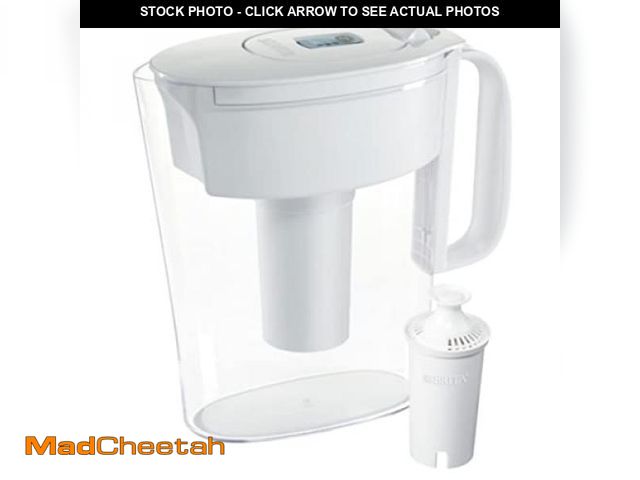 Lot 74-12324485 - Brita Metro Water Filter Pitcher with SmartLight Change Indicator, BPA-Free, Replaces 1,800 Plastic ...