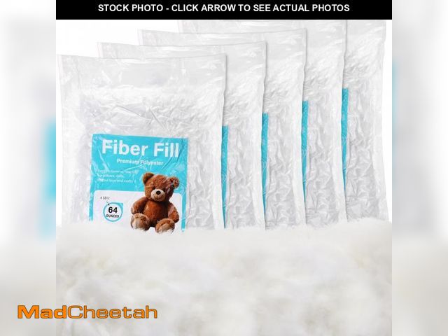Lot 74-12154154 - Shappy 5 Packs/ 20 LBS Polyester Fiber Fill Pillow Stuffing High Resilience Fiber White Batting Fill...
