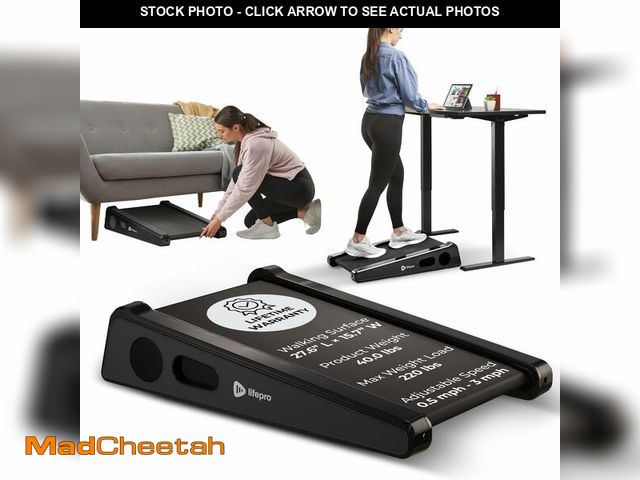 Lot 74-13578264 - LifePro PacerMini Compact Small Walking Pad Treadmill with Incline Ã¢â¬â Under Desk Walking Tread...