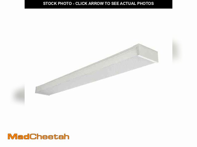 Lot 74-12769279 - Commercial Electric 1-Pack 4 ft. 120-Volt 3800 Lumens White Integrated LED Wraparound Light with Pri...