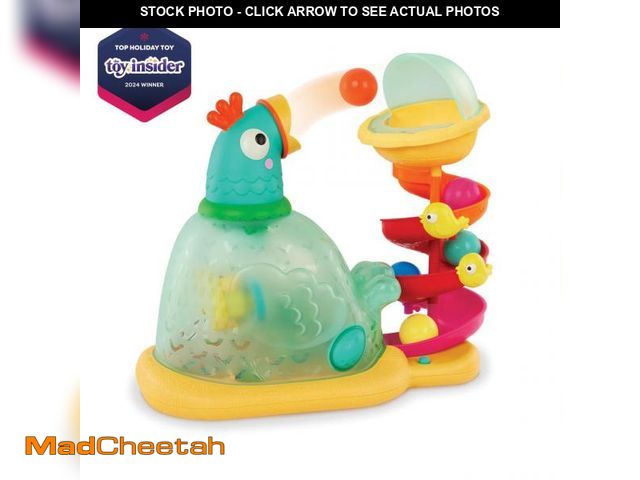 Lot 74-12526202 - Battat Pop-a-Doodle-Doo Chicken Ball Popper with Music Lights, Learning Toy for Baby and Toddler - U...