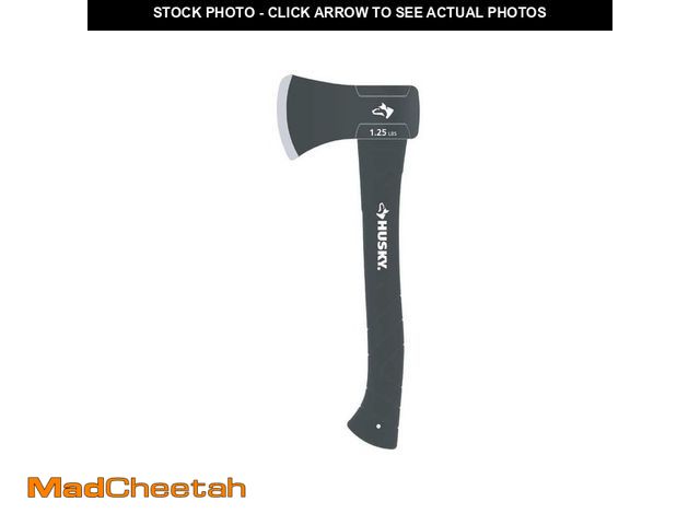 Lot 74-12584750 - *DIRTY/SCRATCHED* Husky 1-1/4 lb. Premium Camp Axe with 14 in. Fiberglass Handle *DIRTY/SCRATCHED*  ...