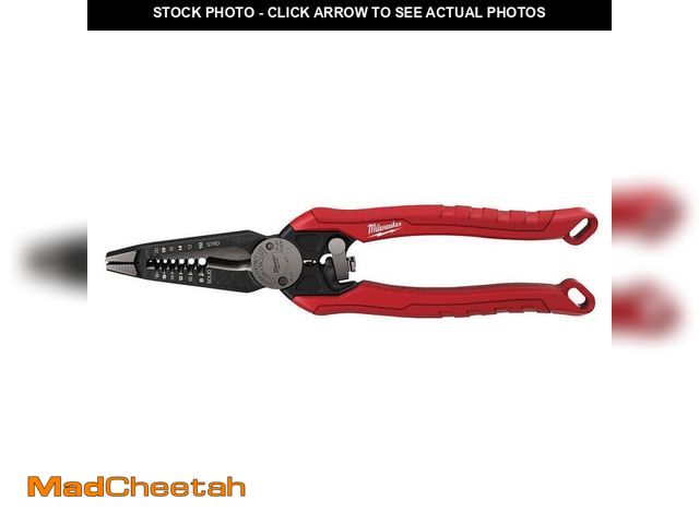 Lot 74-13771313 - Milwaukee 9 in. 7-in-1 High Leverage Combination Wire Stripper/Cutter Pliers - UNUSED