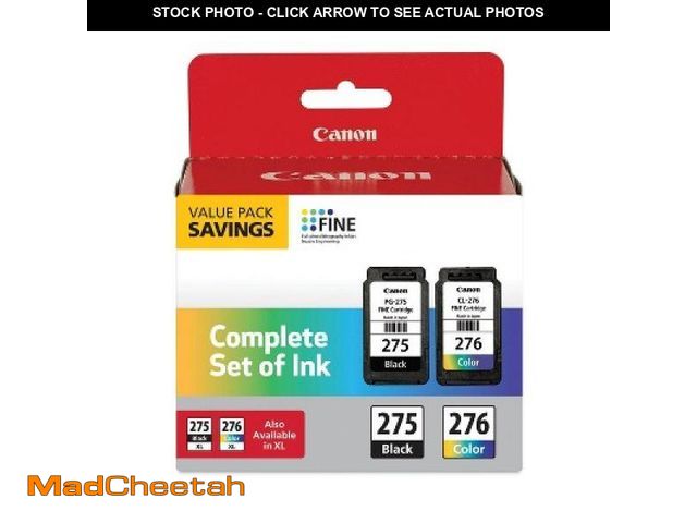 Lot 74-12423275 - Canon PG-275/CL-276 Ink Cartridge 2pk - Black/Tri-Color - UNUSED