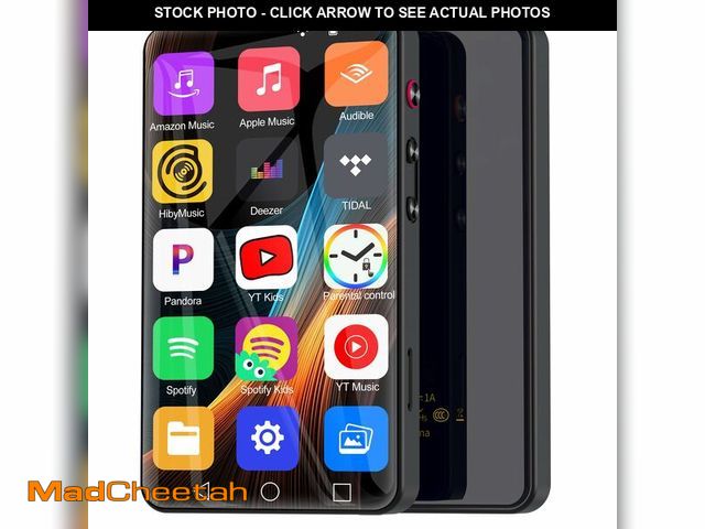 Lot 74-14263308 - 144GB MP3 Player with Bluetooth and WiFi, HD 4" Full Touch Screen Smart Music Player with Spotify, M...