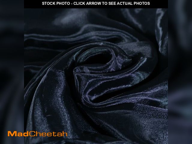 Lot 74-12712129 - Fynite Black Organza Fabric by The Yard | 10 Yard Long | 44" Wide | Bridal Soft Sheer Organza Tulle ...