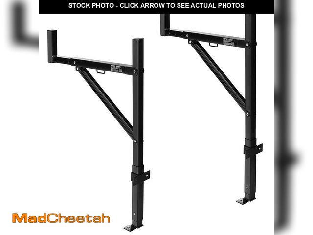 Lot 74-12940053 - VEVOR Truck Rack 19 in. to 34 in. Truck Ladder Rack 250 lbs. Capacity Steel Truck Bed Rack for Kayak...