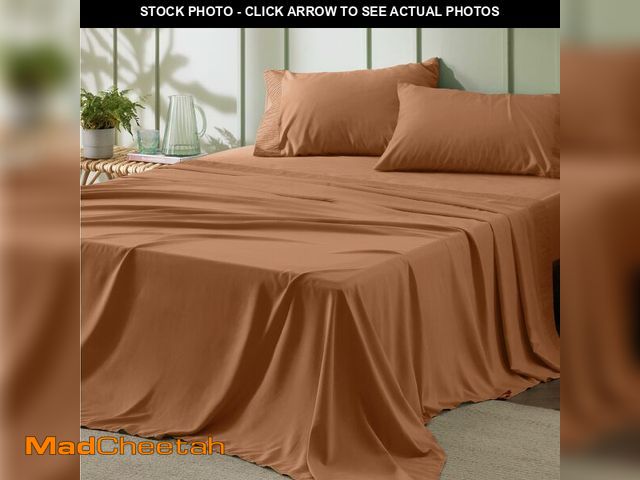 Lot 74-12969823 - Bedsure California King Sheet Sets - 4 Pieces Soft Cal King Sheets - Breathable &amp; Cooling - Hote...