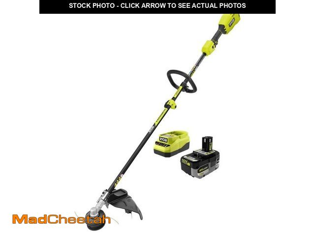 Lot 74-13778674 - RYOBI ONE+ HP 18V Brushless 15 in. Attachment Capable String Trimmer with 6.0 Ah Battery and Charger...