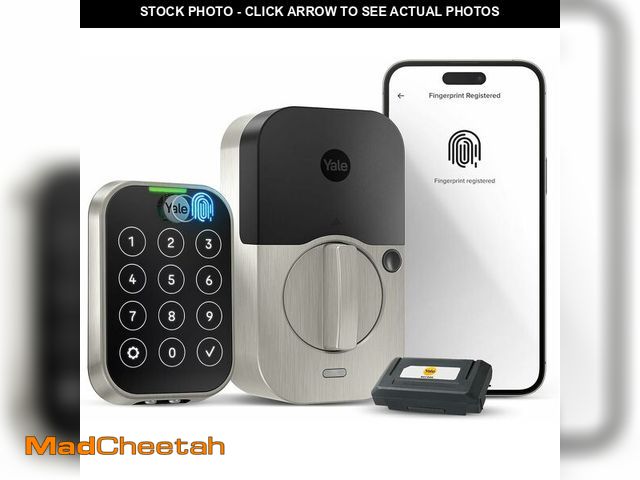 Lot 74-14307624 - Yale Assure Lock 2 Touch Deadbolt, Satin Nickel Smart Keyless Entry Door Lock with Wi-Fi Connected T...