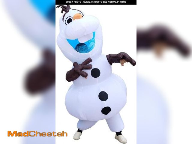 Lot 74-12436773 - GUIMIXH Inflatable Happy Olaf Mascot Costume Party Holliday Cosplay Fanny Dress - USED