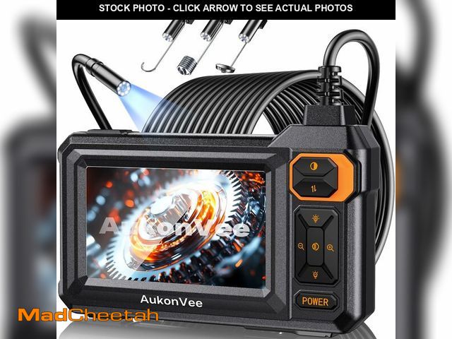 Lot 74-13949461 - Endoscope Camera with Light, 1920P HD Borescope Inspection Camera with 4.3" IPS Screen, AukonVee IP6...