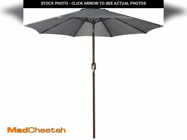 Lot 74-14612252 - (MISSING PART OF POLE) Blissun 9' Outdoor Patio Umbrella, Outdoor Table Umbrella, Yard Umbrella, Mar...