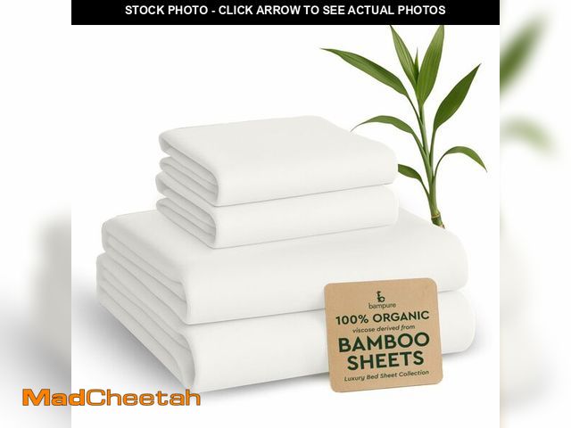 Lot 74-14294830 - BAMPURE Luxury Series King Sheet Set - 100% Viscose derived from Bamboo Sheets King Size - Super Sof...