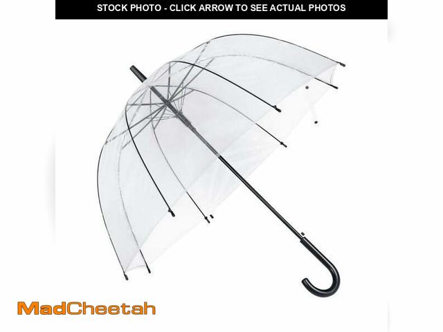 Lot 74-13059584 - Clear Bubble Umbrella, Stick, 10 Pack - UNUSED