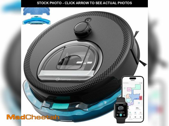 Lot 74-13545182 - Lefant LiDAR Robot Vacuum and Mop, 450ml Visible Dustbin, Upgraded 190ÃÂ° PSD Obstacle Avoidance, C...