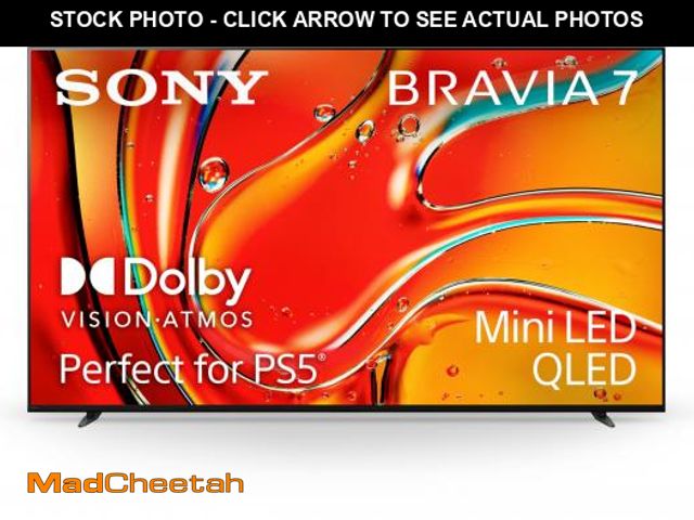 Lot 74-12488682 - Sony 75 Inch Mini LED QLED 4K Ultra HD TV BRAVIA 7 Smart Google TV with Dolby Vision HDR and Exclusi...