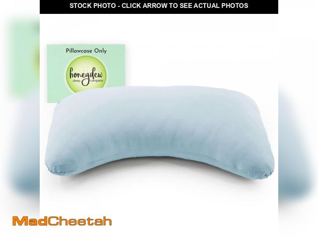 Lot 74-11551303 - Honeydew Queen Side Pillow Case - Fits The Scrumptious and Essence Curved Pillows for Side Sleeping ...