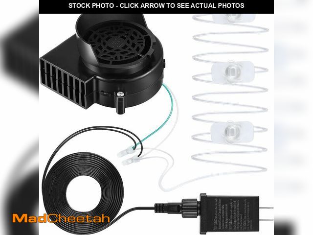 Lot 74-12701603 - Hiboom Replacement Fan Blower, 12V 1.2A Mini Air Blower with 3 LED Light String for Inflatables Indo...