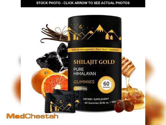 Lot 74-12404115 - Shilajit Gummies | Pure Himalayan Shilajit Gummies Gold | Ashwagandha, Gokshura | Fulvic Acid &amp; ...
